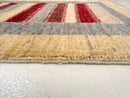 Gabbeh 2'08"x3'11" ivory/multicolor