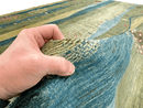 Scenic Afghan Gabbeh (8'02"x9'06") greens/blues