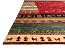 Afghan Gabbeh (5'08"x7'10") red/multicolor