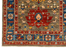 Afghan Ariyana (3'11"x5'09") brown/blue