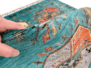Afghan Ersari (4'01"x6'02") turquoise/multicolor