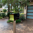 The Original UptownBox in JET BLACK - Modern Mailbox