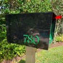 The Original UptownBox in JET BLACK - Modern Mailbox