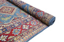 Hand-Knotted Afghani Kazak Wool Rug – 4’0″  x  6’1″