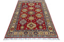 Hand-Knotted Afghani Kazak Wool Rug – 3’10″  x  6’0″