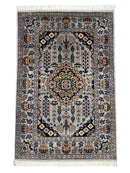 Hand-Knotted Afghani Zerkhaki Wool Rug – 3’4″  x  4’11″