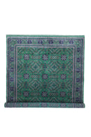Hand-Knotted Afghani Bukharayi Wool Rug – 6’7″  x  9’9″