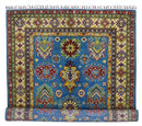Hand-Knotted Afghani Kazak Wool Rug – 3’11″  x  6’0″