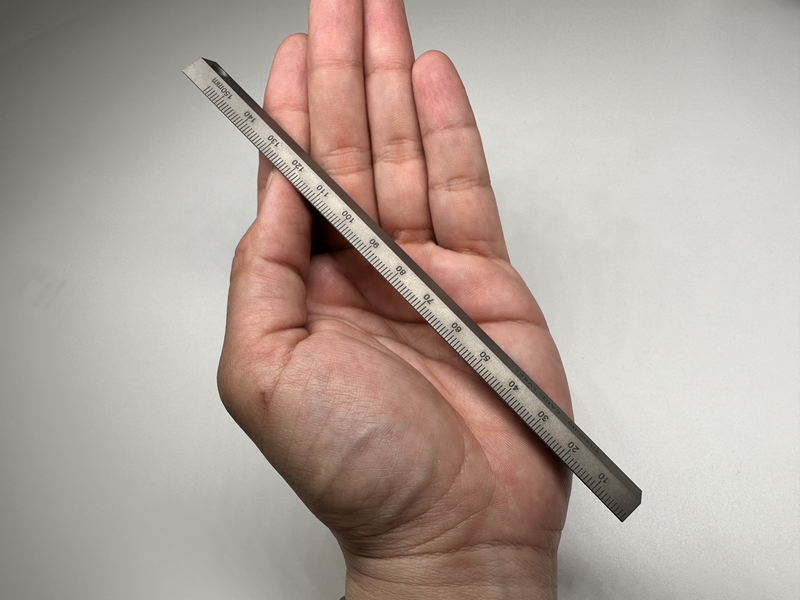 Indestructible Machined Titanium Precision 6" Inch / 15CM  Ruler With Decimal Chart