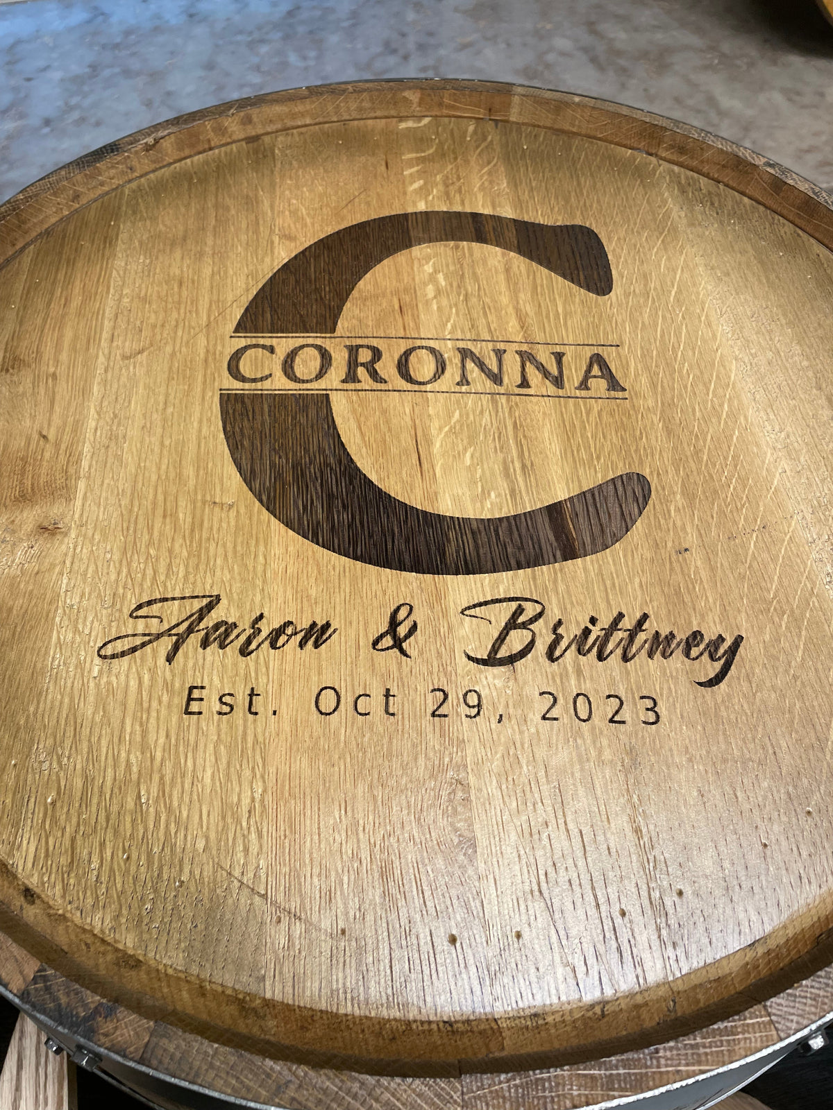 Open Face Whiskey Barrel Cabinet, photo 16 of 21