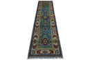 Hand-Knotted Afghani Kazak Wool Rug – 2’8″  x  9’9″