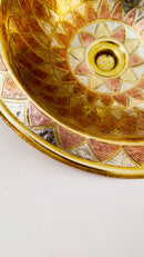 Round Bathroom Sink - Moroccan Copper & Brass Sink