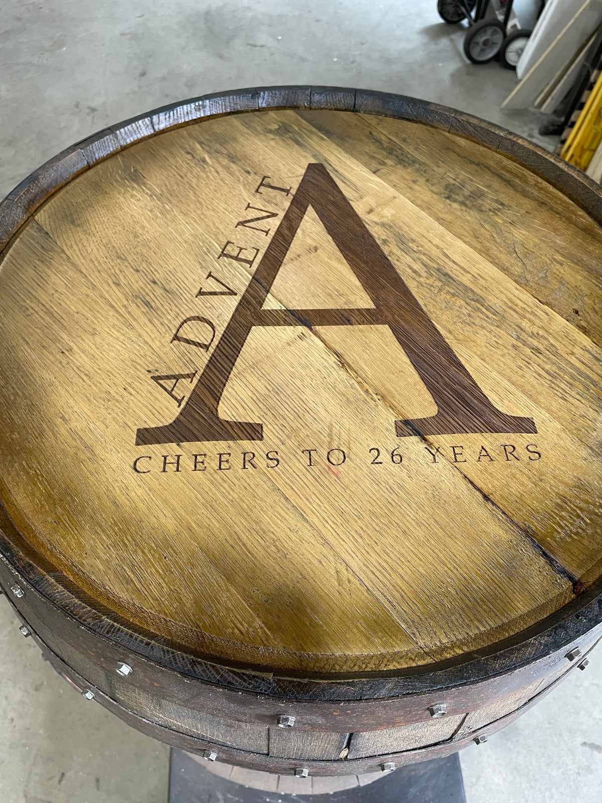 Open Face Whiskey Barrel Cabinet, photo 18 of 21