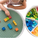 Sensory Play Tray with Removable Compartments and Lid