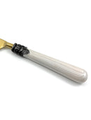White Resin Handle Flatware set of 20 Antique Design