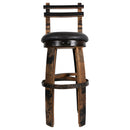 160 PROOF Bar Stool with Swivel Vinyl Seat