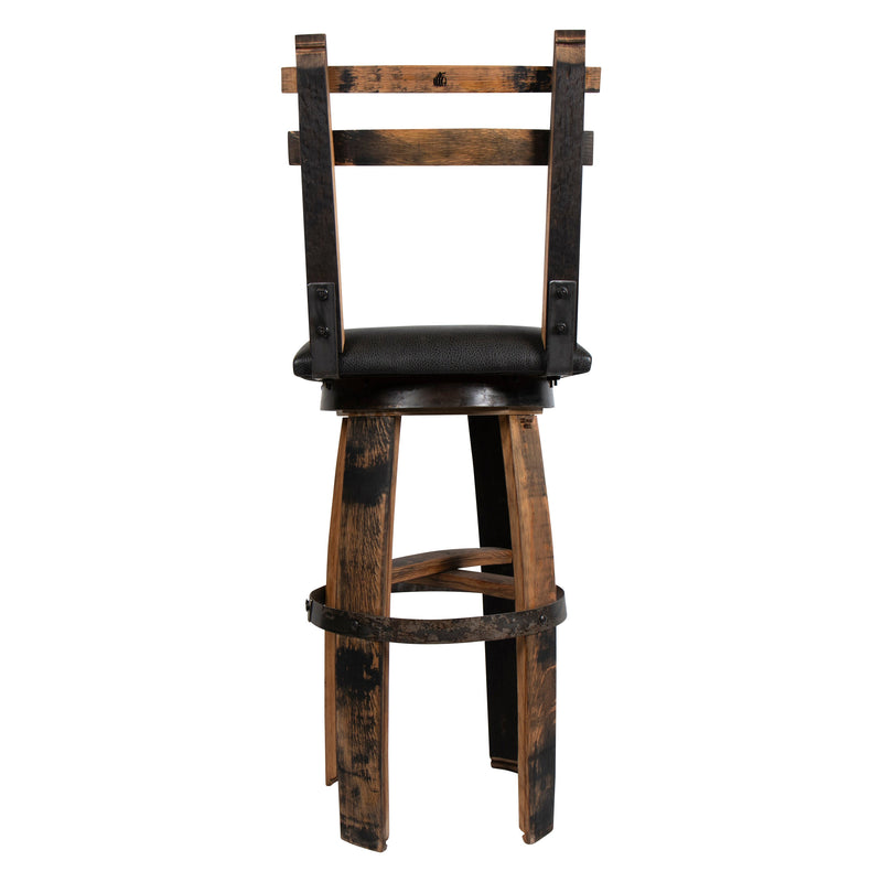 160 PROOF Bar Stool with Swivel Vinyl Seat