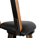 160 PROOF Bar Stool with Swivel Vinyl Seat