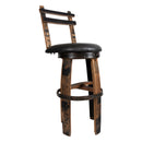 160 PROOF Bar Stool with Swivel Vinyl Seat