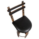 160 PROOF Bar Stool with Swivel Vinyl Seat