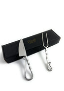 Designer Stainless Steel Carving Knife & Fork Set of 2