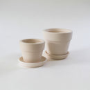 2'' White Clay Pot