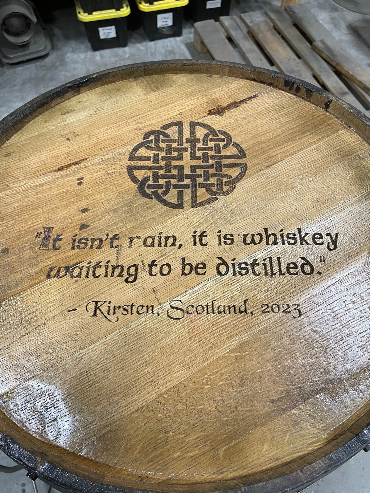 Open Face Whiskey Barrel Cabinet, photo 14 of 21
