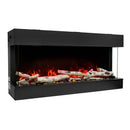 Amantii 72 Inch Tru-View Slim Smart Indoor Outdoor 3 Sided Electric Fireplace