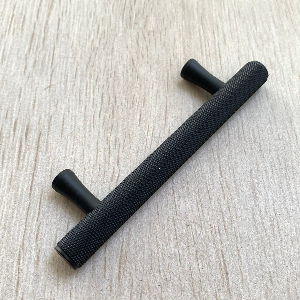 Knurled Matte Black Solid "Texture" Drawer Pulls and Knobs, photo 8 of 13