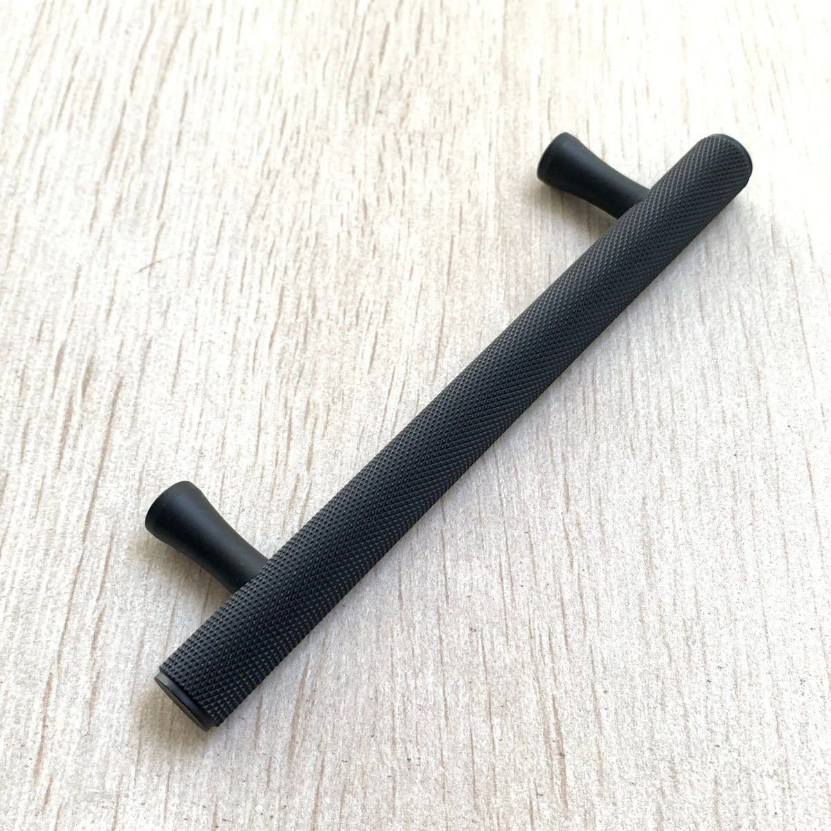 Knurled Matte Black Solid "Texture" Drawer Pulls and Knobs, photo 9 of 13