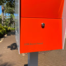NEW! The Retrobox Locking Package Dropbox in ARCTIC WHITE - Modern Mailbox