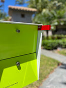 NEW! The Retrobox Locking Package Dropbox in JET BLACK - Modern Mailbox