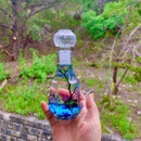 Moss Ball Aquarium Romantic Marimo Moss Balls Glass Bottle Aquarium With Lid Love Plants for Beginners for Couples Blue
