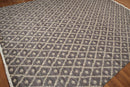 9' x 12' Hand knotted Oriental Area rug Wool full pile Modern Ikat Gray 9x12 ft
