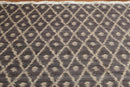 9' x 12' Hand knotted Oriental Area rug Wool full pile Modern Ikat Gray 9x12 ft