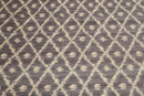 9' x 12' Hand knotted Oriental Area rug Wool full pile Modern Ikat Gray 9x12 ft