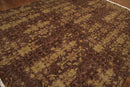 9' x 12' Hand knotted 100% Wool pile Oriental Area Rug Transitional 9x12 Brown