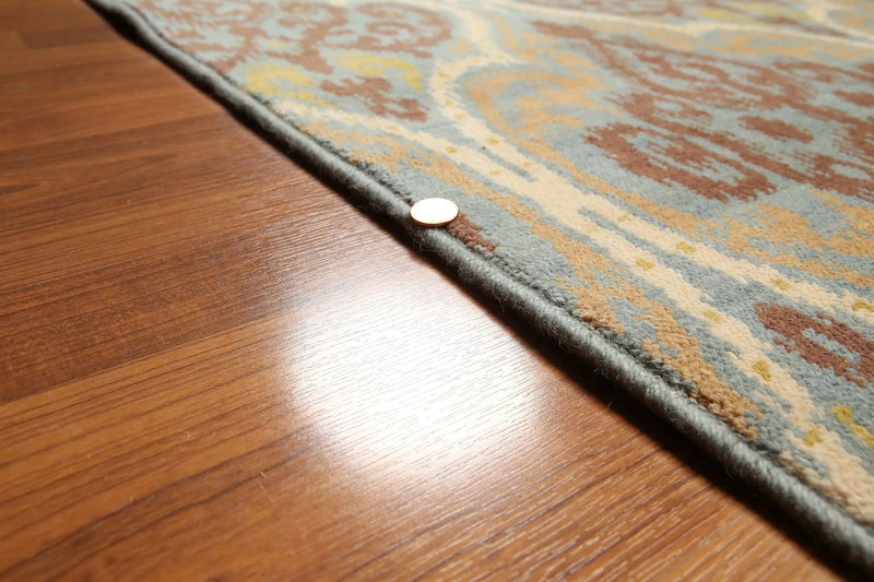 9' x 12' Hand Knotted Wool Transitional Oriental Area Rug Full Pile 9x12