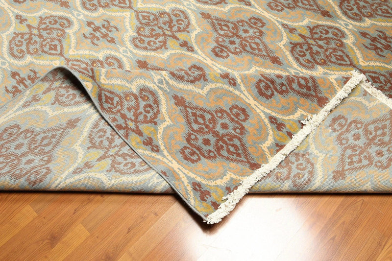 9' x 12' Hand Knotted Wool Transitional Oriental Area Rug Full Pile 9x12