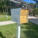 NEW! The Retrobox Locking Package Dropbox in ARCTIC WHITE - Modern Mailbox