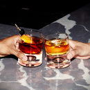 Crystal Bubble Heavy Base Whiskey Glass Tumbler - Set of 4 (9.5oz)