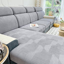 Stretch Couch Cushion Covers, Washable Chaise Lounge Sofa Slipcover, Elastic Furniture Protector for Pets, Kid