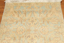 3'x12' Hand Knotted Runner 100% Wool Traditional Oriental Area Rug Beige