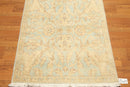 3'x12' Hand Knotted Runner 100% Wool Traditional Oriental Area Rug Beige