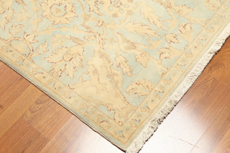 3'x12' Hand Knotted Runner 100% Wool Traditional Oriental Area Rug Beige
