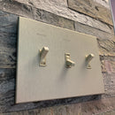 CleanPlate Classic Wall Plate in Midcentury Gold for Toggle Switches