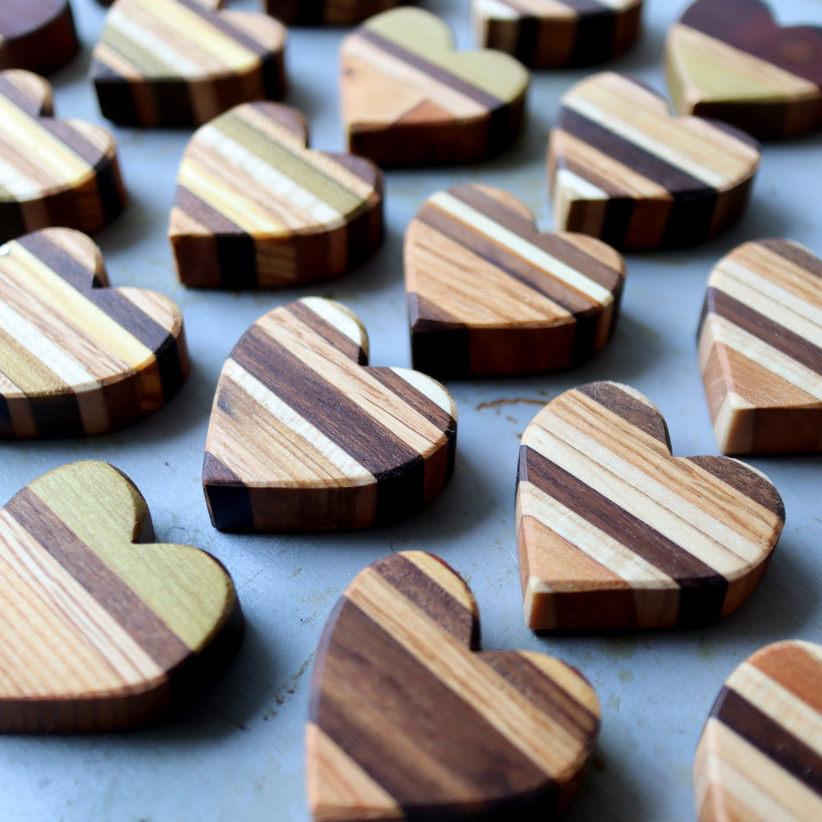 Striped Wooden Hearts, photo 12 of 18