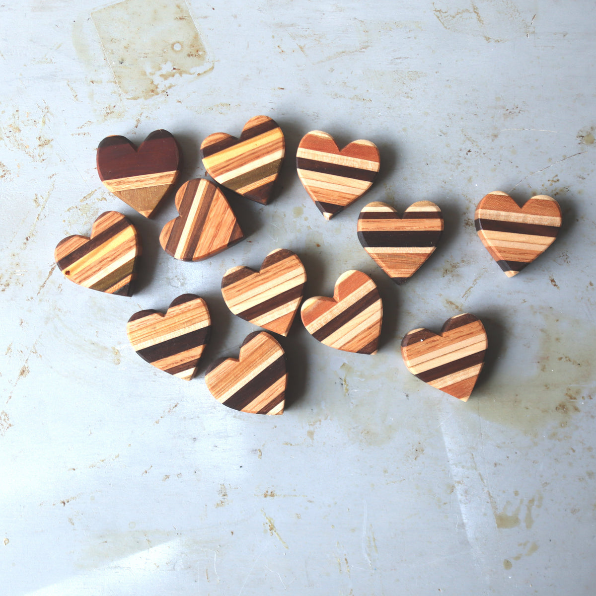 Striped Wooden Hearts, photo 15 of 18
