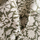 Jardim Floral Block Printed Pillow Cover | Olive by Apartment No.3