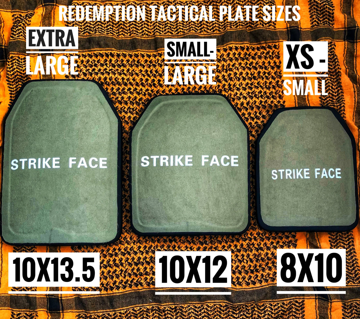 Pair of SIZE EXTRA LARGE Level IV (10"x13.5") Ballistic Front and Back Plate (Curved with Shooters Cut), photo 5 of 5